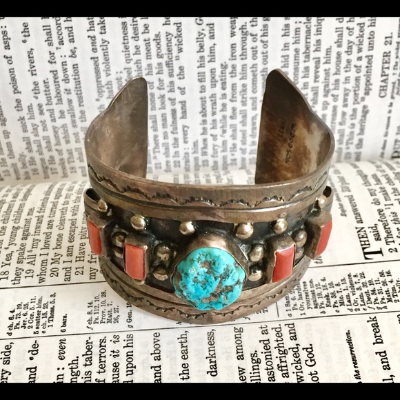 W. Dodson Native American Cuff Bracelet - Picture 2 of 6